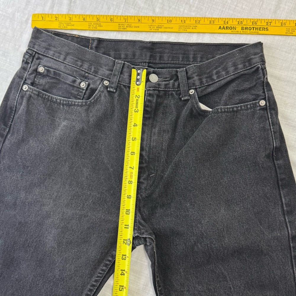 Levi's Men’s Vintage 505 Black Straight-Leg Jeans Classic Style 34 - Picture 11 of 11